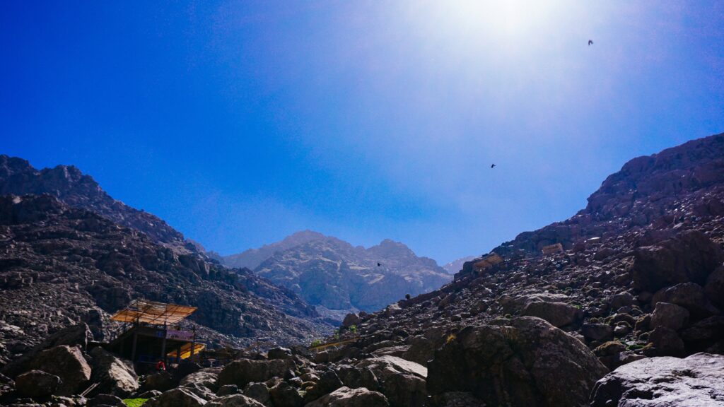 Hiking the mountains in Morocco