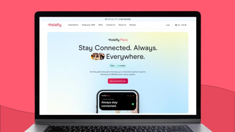 Holafly Connect home page