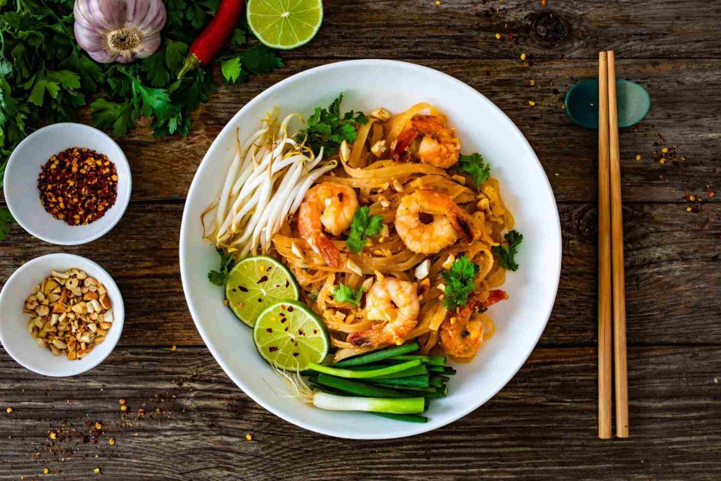 Pad Thai, a traditional Thai dish