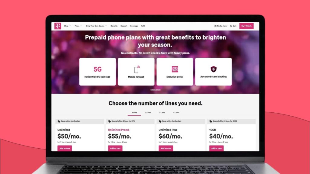 T-Mobile prepaid plans. 