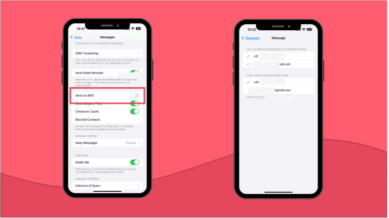 Screenshots of steps on iPhone 14 Pro Max