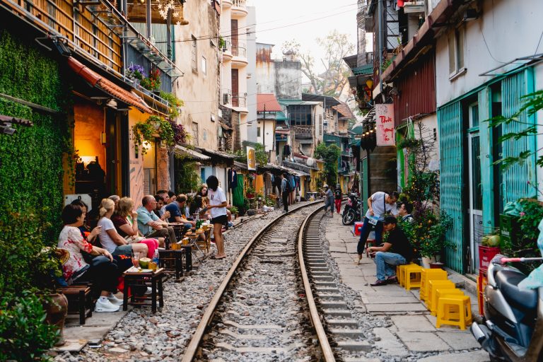 Train Street in Hanoi is not to be missed when in Vietnam.