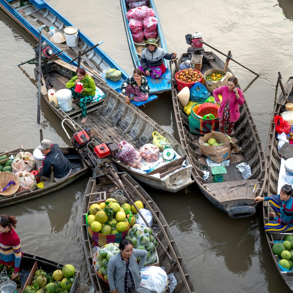 Visit Cai Rang Floating Market for a unique eating experience