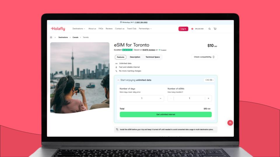 esim for toronto