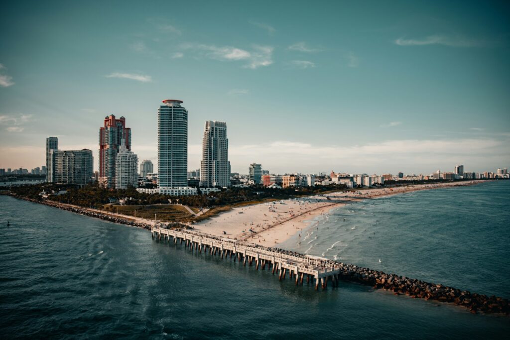 Florida seen from above with a drone