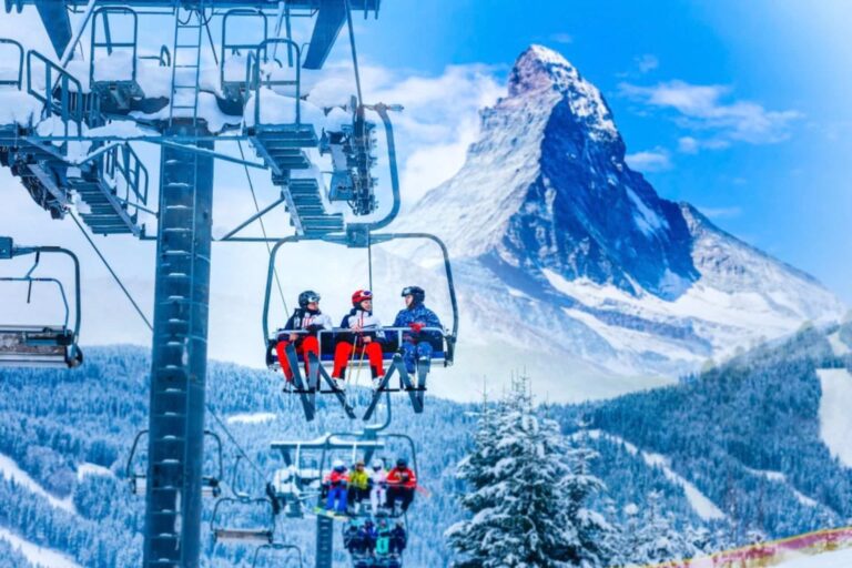 Gornergrat, Zermatt, Matterhorn ski resort in Switzerland