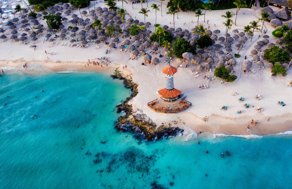 Aerial view of Bayahibe
