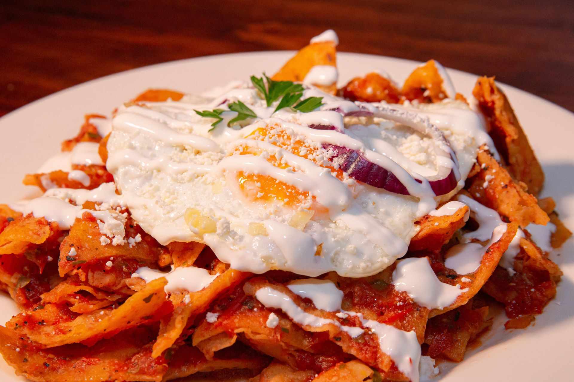 Chilaquiles for breakfast is the perfect way to start your day