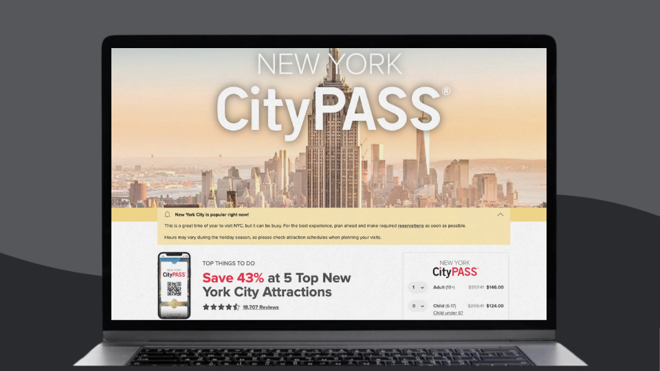 Explore New York City’s iconic attractions and save up to 43% with the New York CityPASS. Source: New York CityPASS