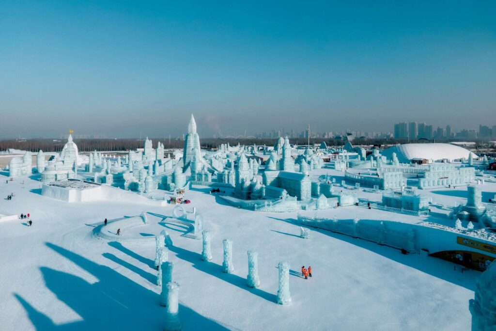 Ice city in the Harbin Ice Festival