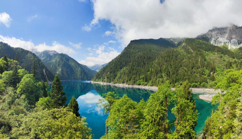 Jiuzhaigou Valley in spring. Source: Pexels