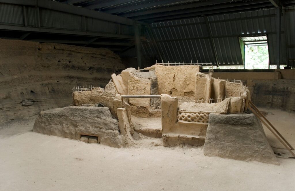 A part of the archeological site at Joya de Cerén