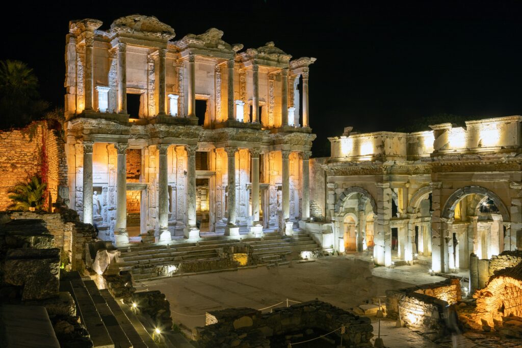 The ruins of the Library of Celsus in Ephesus; Source: Pexels