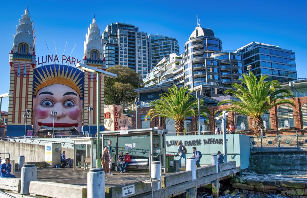 Iconic entrance to the Sydney Luna Park