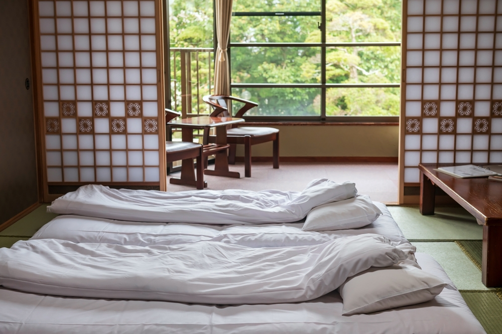 Traditional Ryokan futon beds