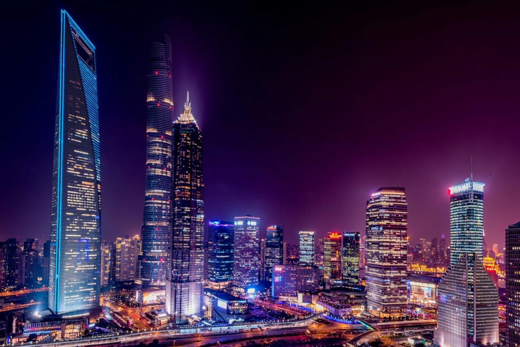 The Shanghai skyline at sunset. Source: Pexels