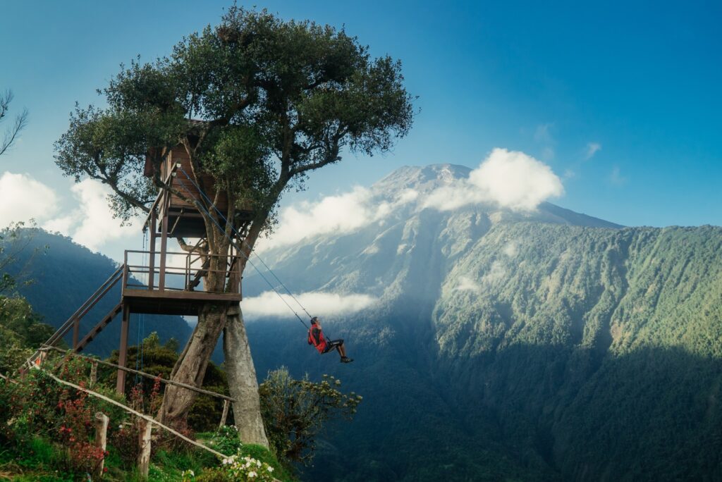 “Swing in the Middle of the World” in Ecuador