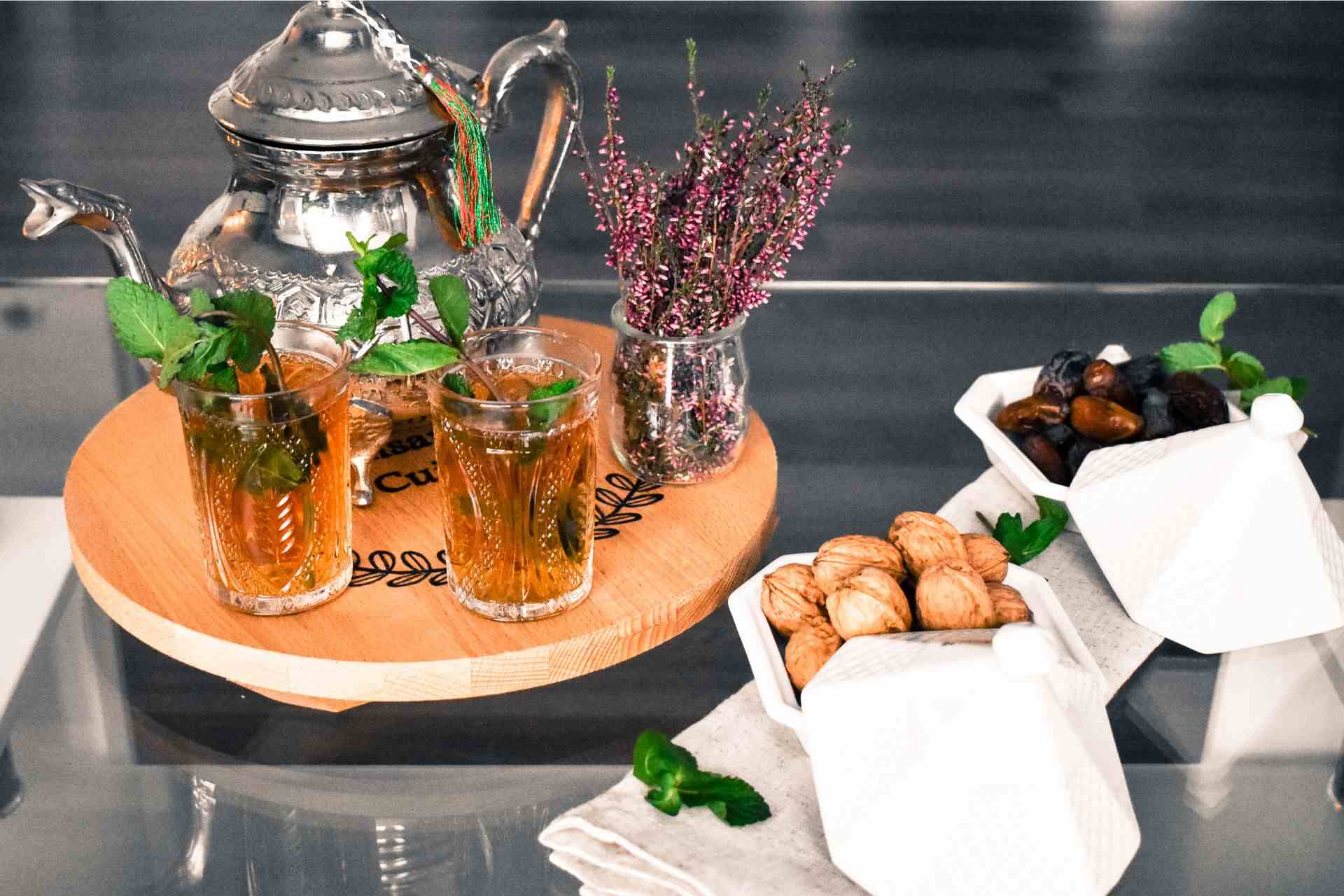 Tea is an important addition to any meal in Morocco