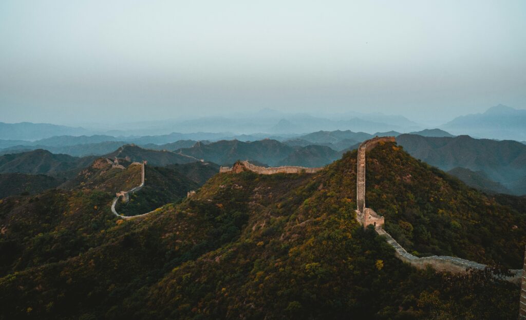 A  section of the Great Wall, China. Source: Pexels