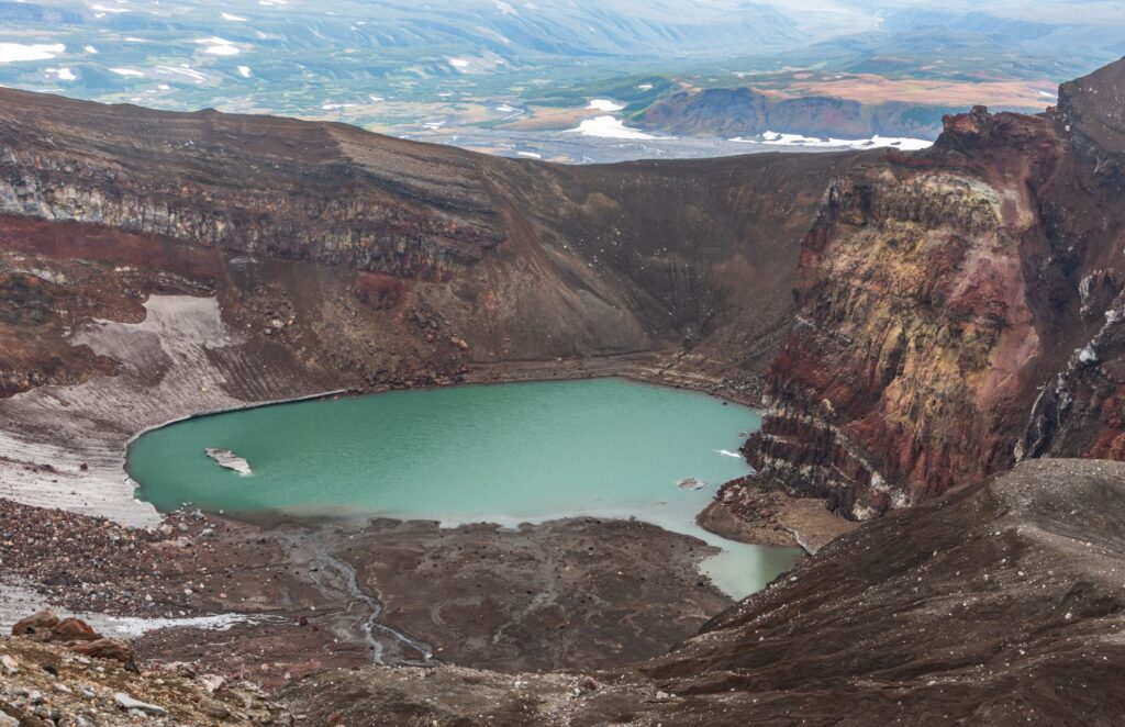 Volcanic Lake in Santa Ana, El Salvador.
