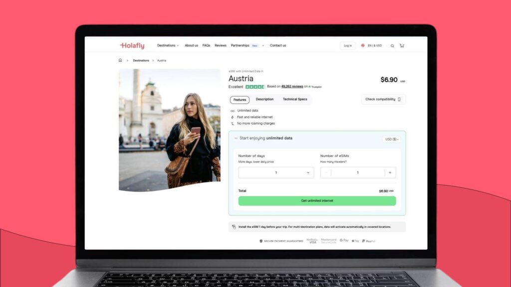 Holafly eSIM for Austria
