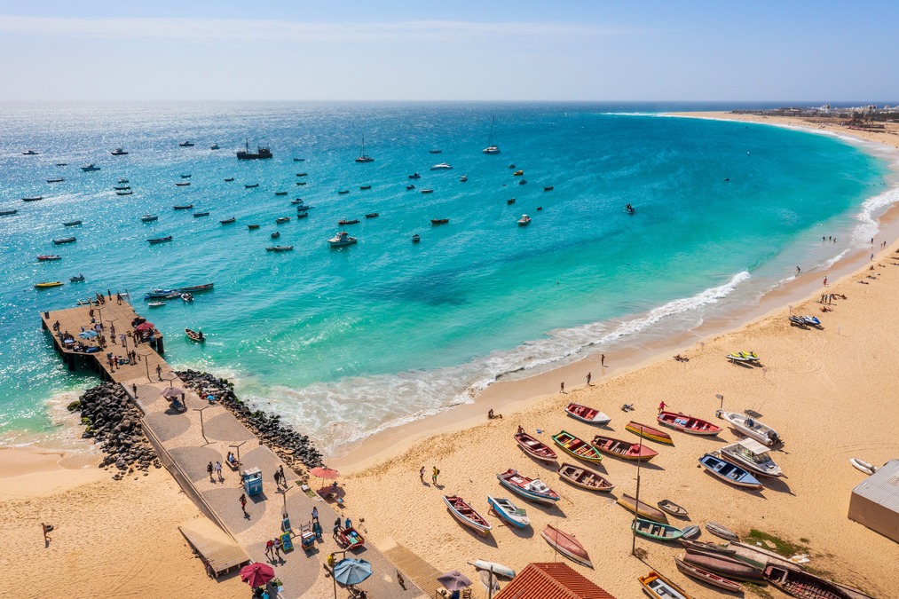 A beach on the Island of Sal in Cape Verde