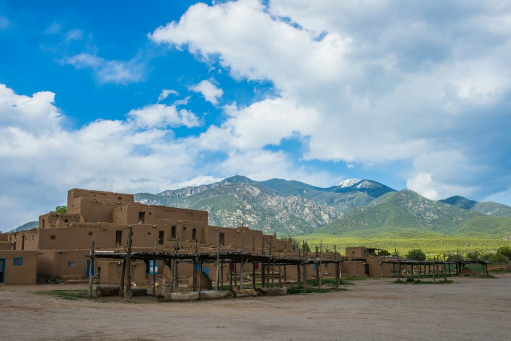 Experience the rich history of New Mexico at sites like Taos Pueblo; Source: Unsplash