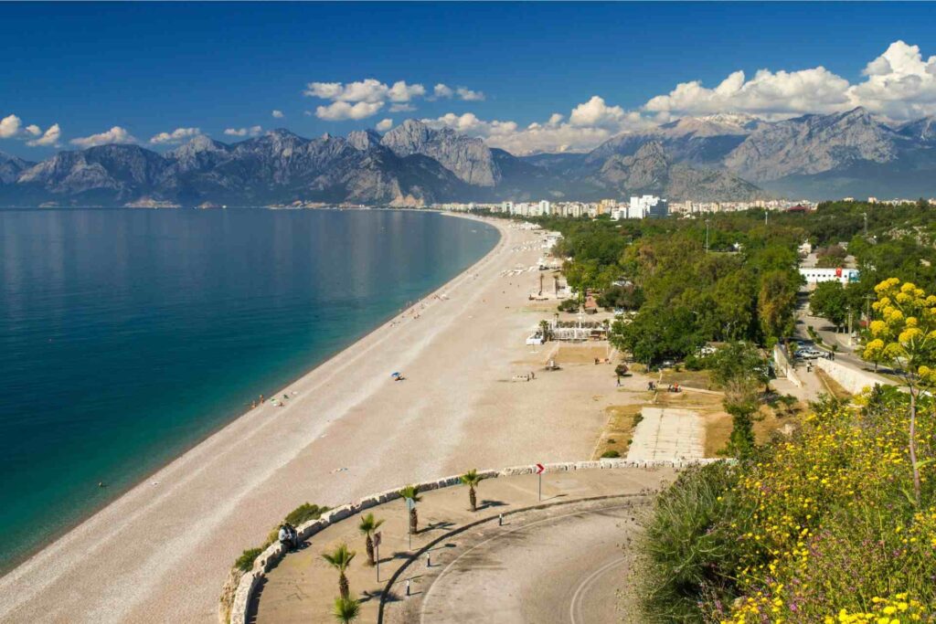 A beach in Antalya