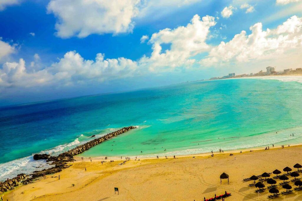 A beach in Cancun