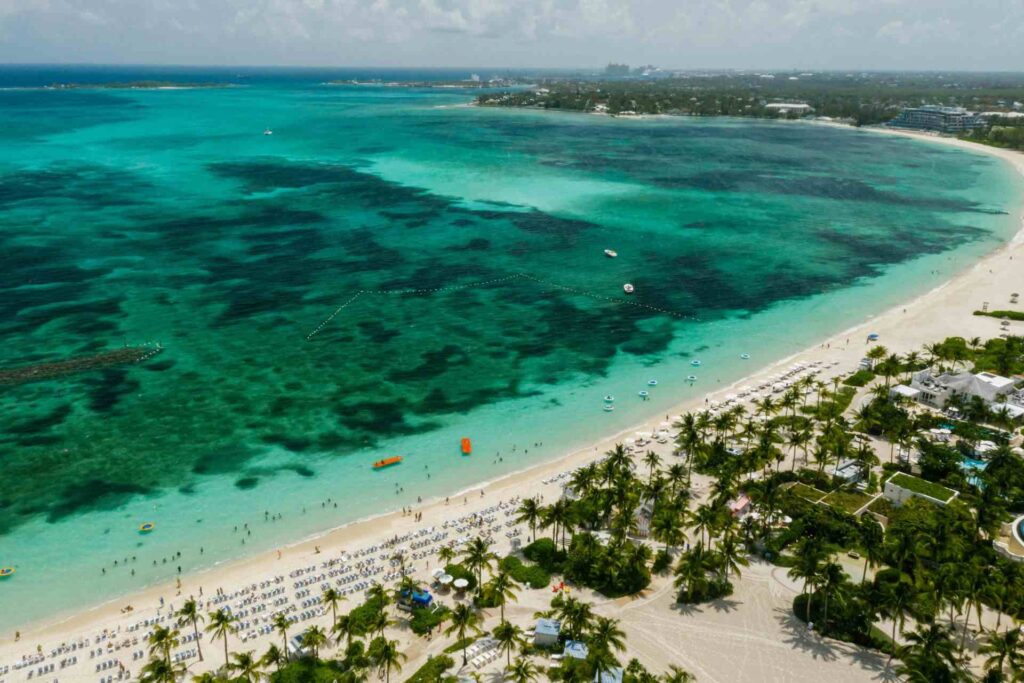 A beach in the Bahamas