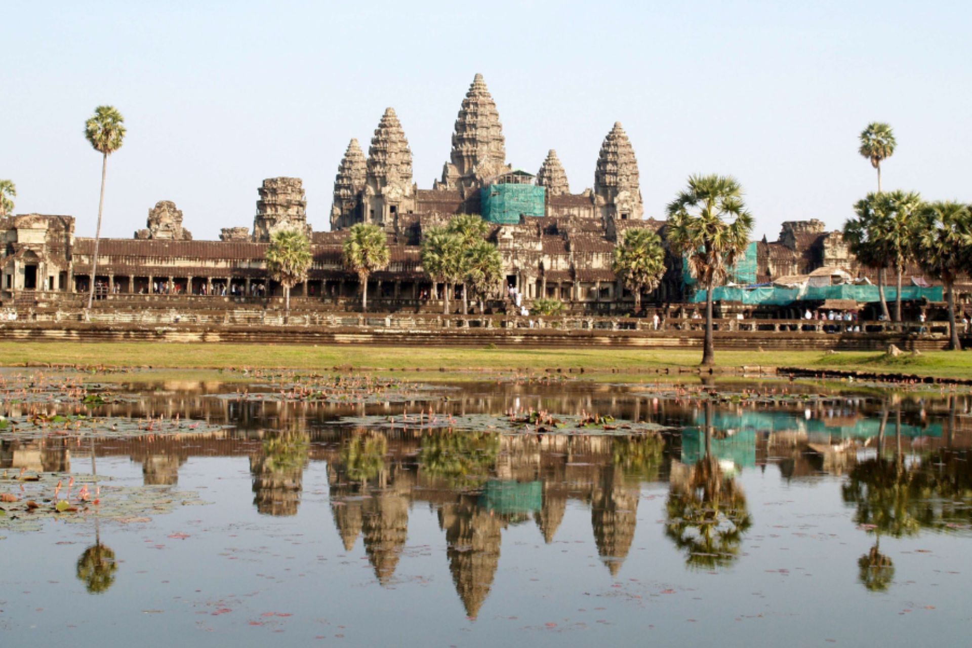 The Khmer Architecture Bayon Temple in Angkor Wat