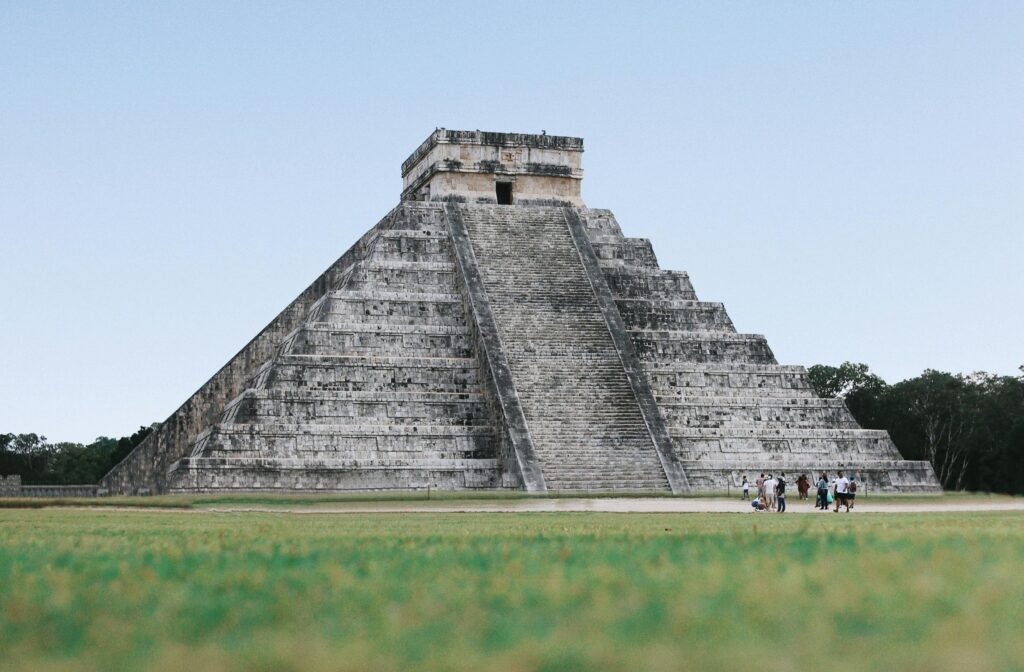  The majestic El Castillo pyramid at Chichen Itza, one of the New Seven Wonders of the World. 