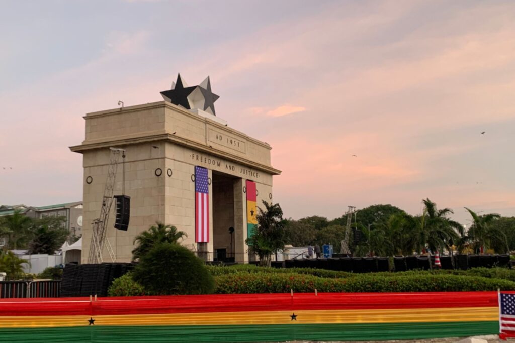 Freedom and Justice Square in Accra