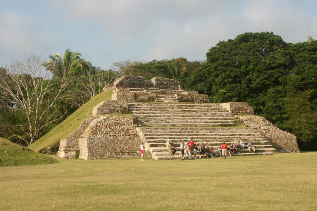 Mayan tomb in Altun Ha, Belize City