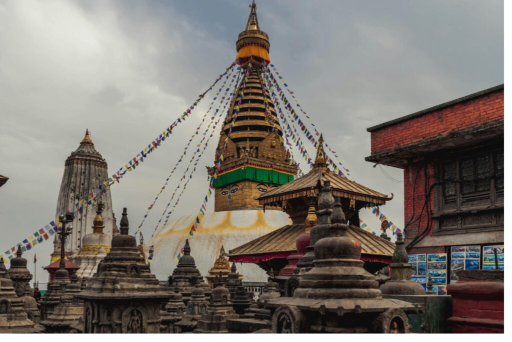 A temple on the streets of Kathmandu