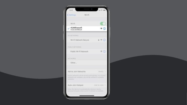 Instructions on how to connect to the SANfreewifi network available at San Diego airport.