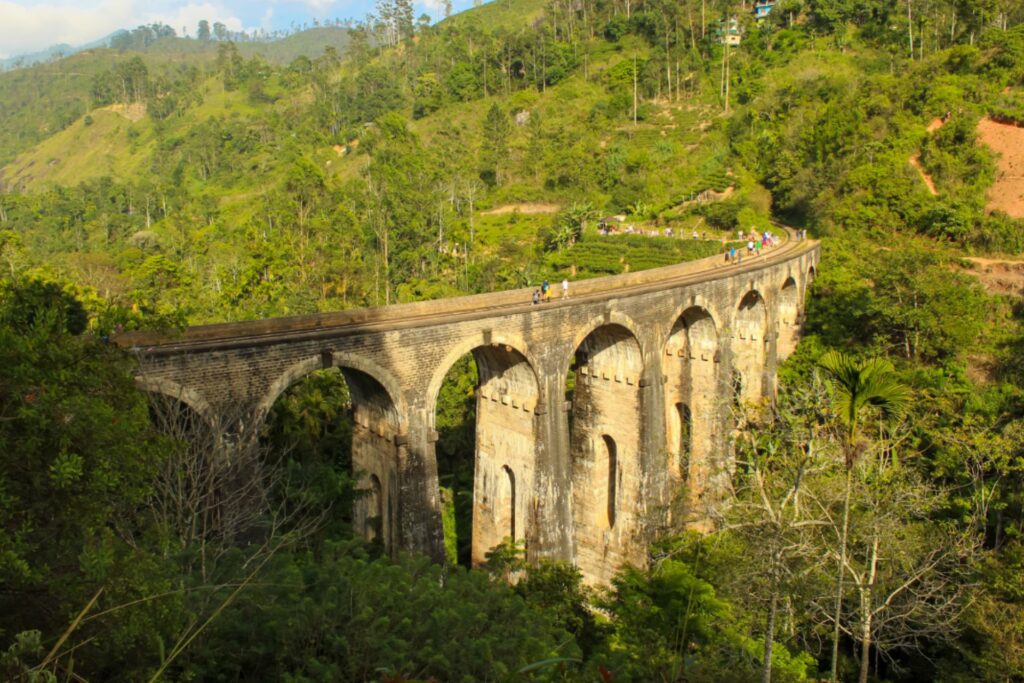 The Nine Arch Bridge in Ella, Sri Lanka