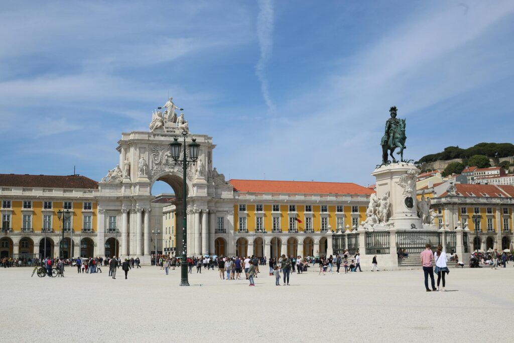 The Rua Augusta Arch in Lisbon