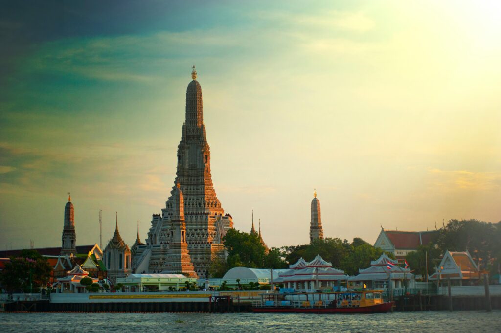 The Wat Arun in Bangkok;