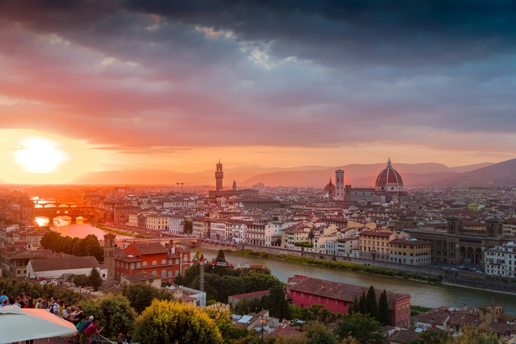 Sunset in Florence, Italy