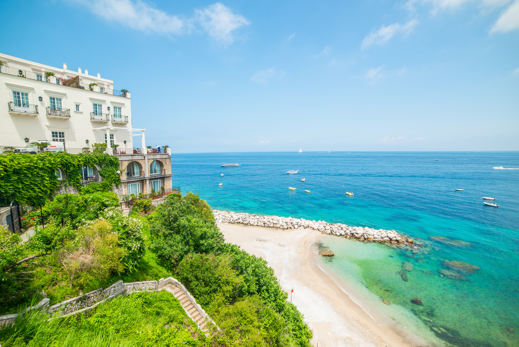 marina grande beach on the amalfi coast