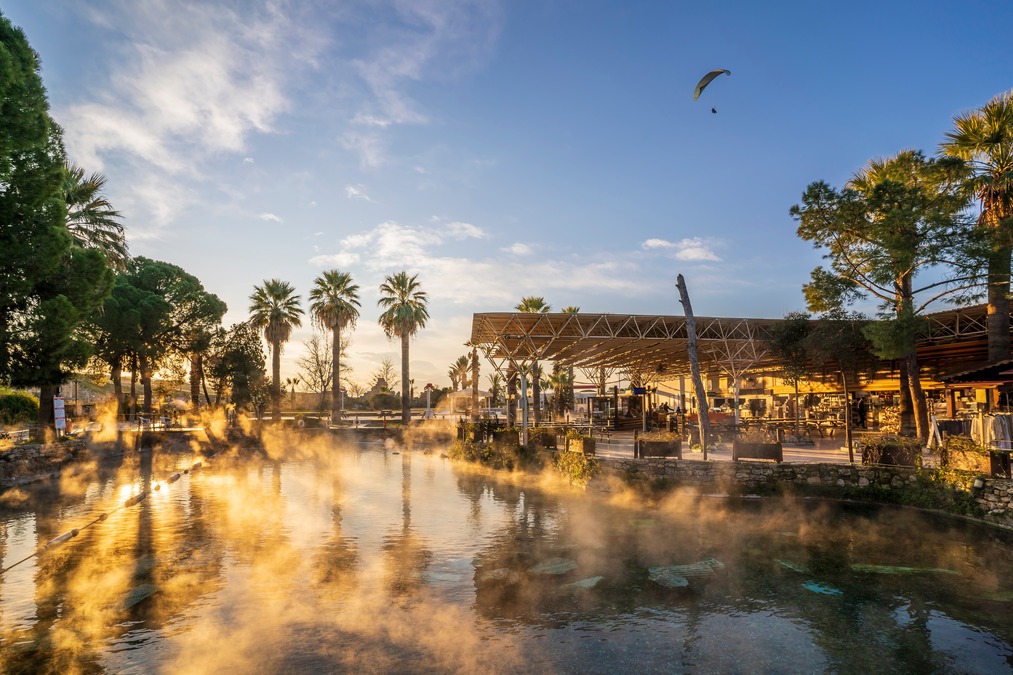 pamukkale antique pool in turkey