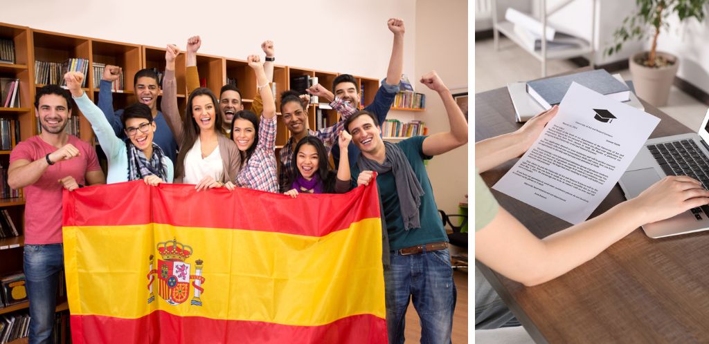 students in spain