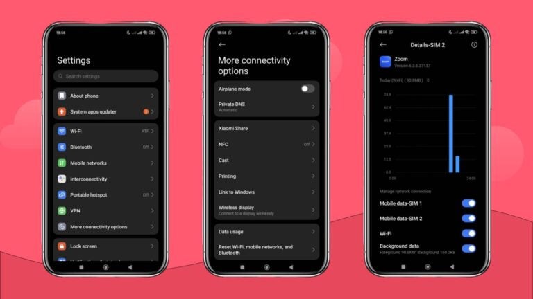 how to check zoom data usage on android phones