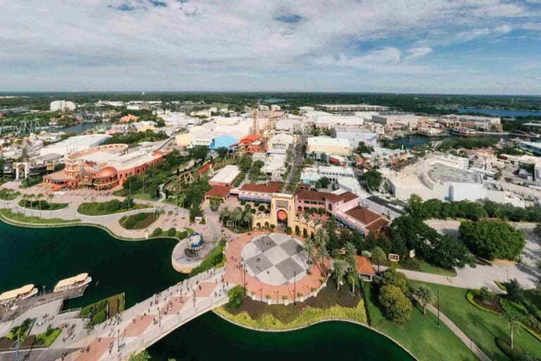 Aerial photo of the Universal Resort