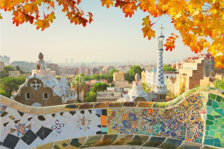Day shot of Gaudi’s Park Güell
