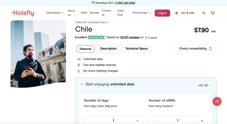holafly eSIM chile