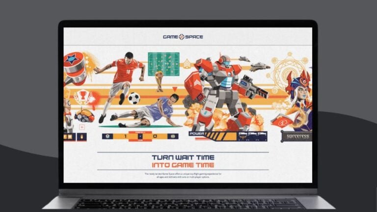 A laptop showing the page you can visit to make your booking.