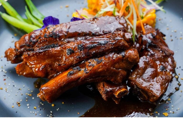 glazed pork ribs
