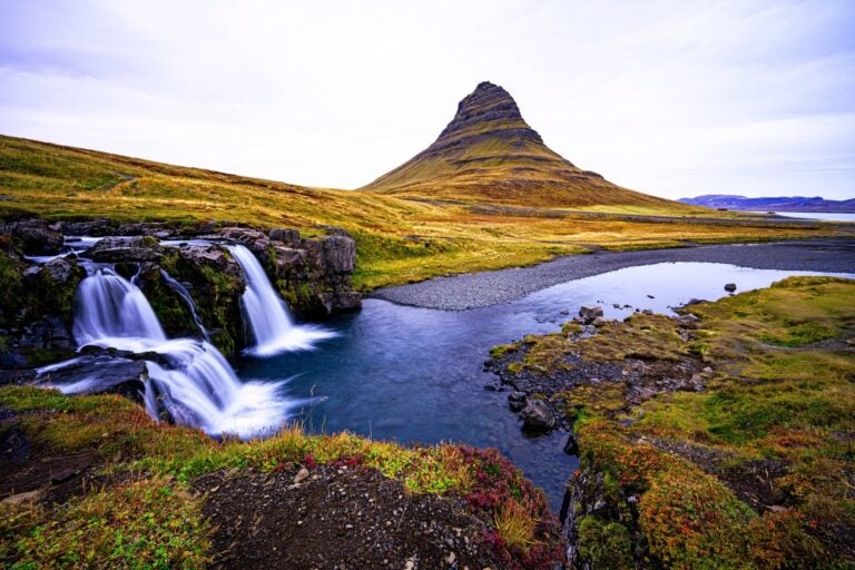 Snæfellsnes Peninsula green scenery during summer month